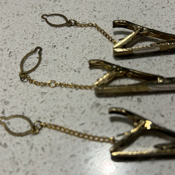 Vintage tie clips set of three - Picture 4 of 7